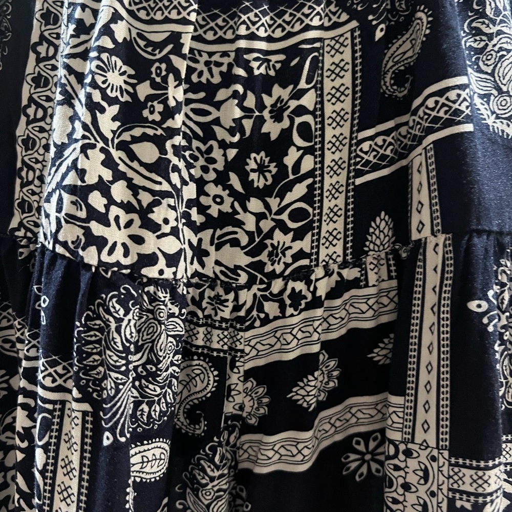 NATURAL LIFE Black and White Floral Shorts One Piece Romper - Picture 2 of 6